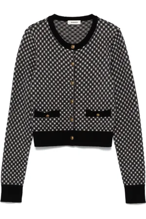 Sandro Shepherd-checked cardigan