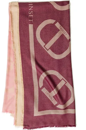 Twin-Set Patterned-jacquard scarf