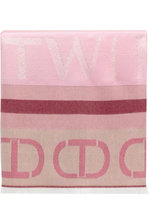 Twin-Set Monogram-jacquard scarf