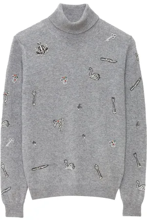 Msgm Embellished high-neck jumper