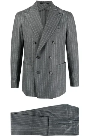 TAGLIATORE Double-breasted pinstripe suit