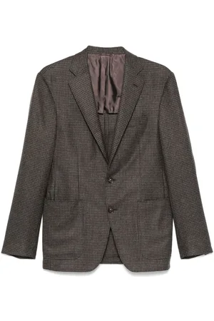CANALI Houndstooth-pattern blazer