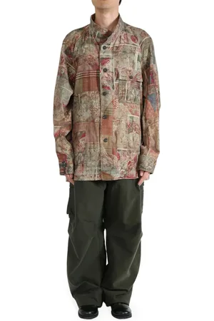 ZIGGY CHEN Patchwork-print shirt