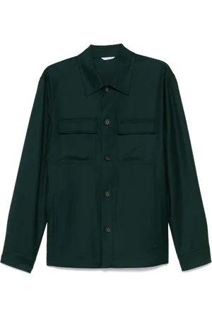 Manuel Ritz Stretch-wool flannel overshirt
