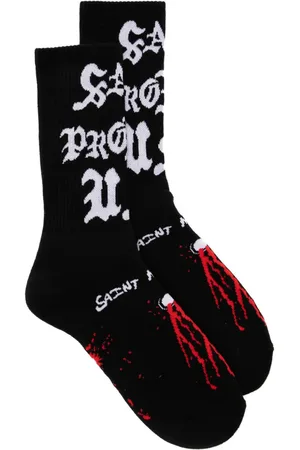 SAINT MXXXXXX Logo-motif socks
