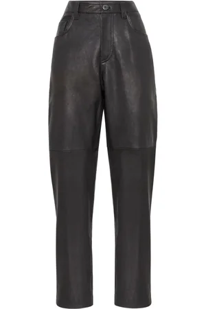 Brunello Cucinelli Leather trousers