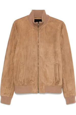 SALVATORE SANTORO Suede bomber jacket