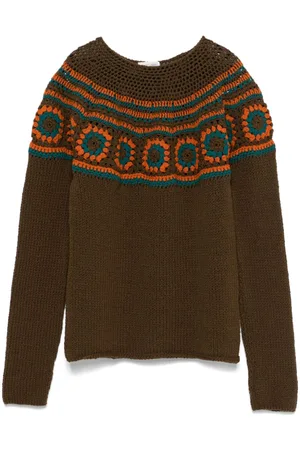 ROMEO GIGLI 1990s stripe-detailed sweater