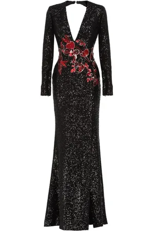 Elie saab Embroidered sequinned gown