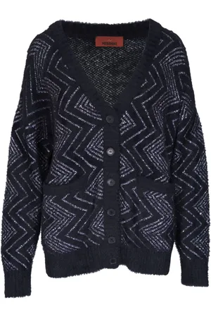 Missoni Zigzag-woven buttoned cardigan