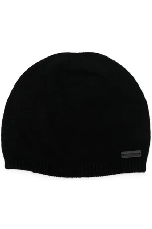 Saint Laurent Logo-patch beanie