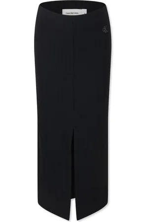 Calvin Klein Ribbed-knit skirt