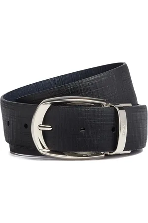 Ermenegildo Zegna Leather logo-engraved belt