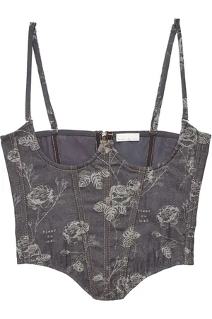 FLEUR DU MAL No cup jacquard bustier