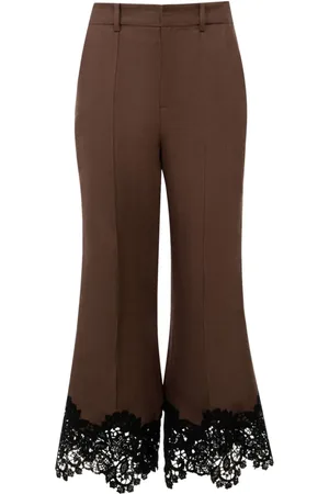 Rosie Assoulin Lace-panelled flared trousers