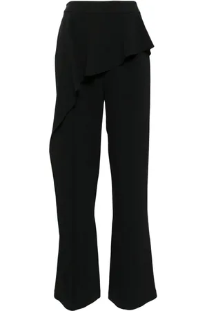 Edward Achour Paris Ruffled-detail flared trousers