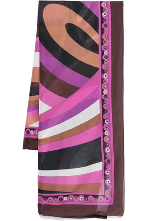 Puccini Iride-print cotton sareo