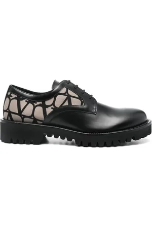 VALENTINO GARAVANI Toile Iconographe Derby shoes