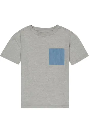 DL1961 Kids Denim-pocket t-shirt