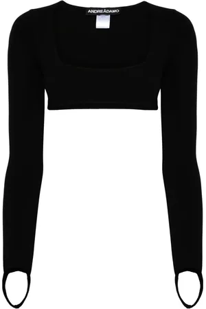 ANDREADAMO Jersey cropped top