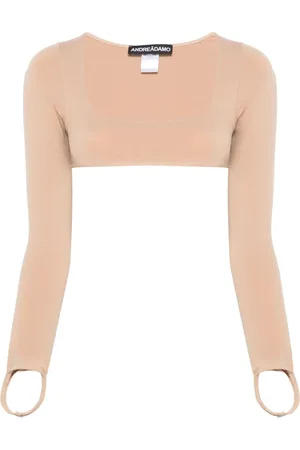 ANDREADAMO Jersey cropped top