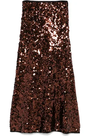 Ganni Sequinned maxi skirt