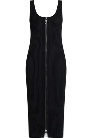 Michael Kors Scoop-neck ribbed-knit midi dress