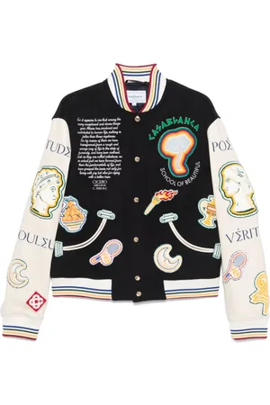 Casablanca Chenille Patchwork bomber jacket
