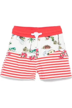 PATACHOU Striped swim shorts