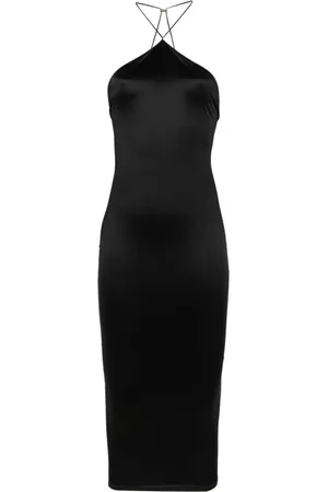 MAISON CLOSE Open-back midi dress