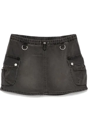 COPERNI Denim cargo mini skirt