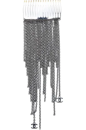 CHANEL 2000 CC chain hair pin