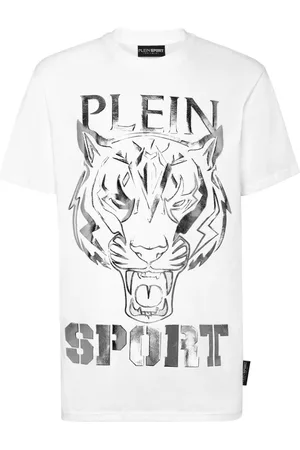 Philipp Plein Tiger-print round-neck T-shirt