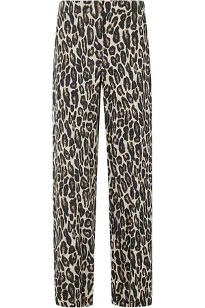 THEORY Leopard-print trousers