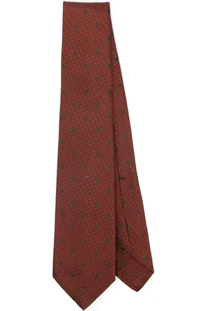 BARBA Square-jacquard tie