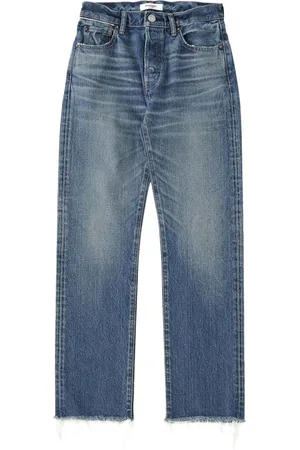 Moussy Cropped straight-leg jeans