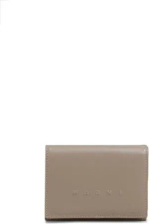 Marni Logo-embossed leather wallet