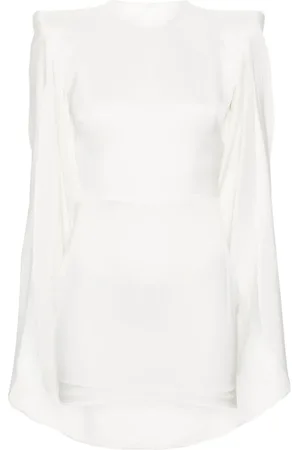ALEX PERRY Cape-detail crepe minidress