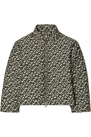 Tory Burch Monogram-pattern down jacket