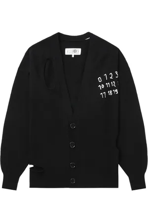 Maison Margiela Numbers-motif cardigan