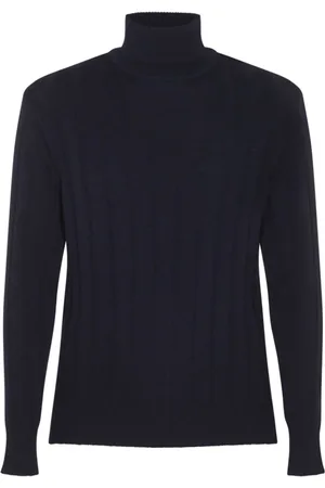 LARDINI Ribbed-knit wool jumper