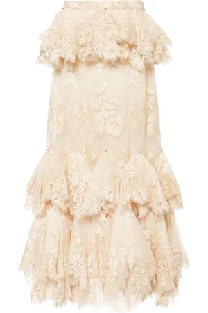 ZIMMERMANN Eden lace handkerchief skirt