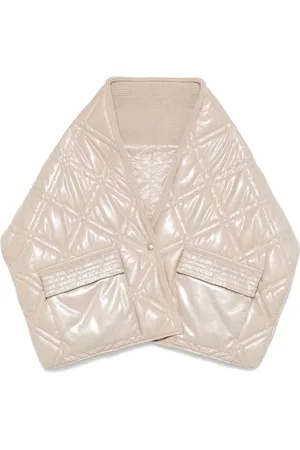 PESERICO SIGN Laminated quilted shawl