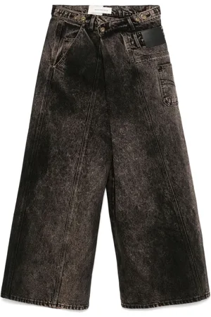 Feng Chen Wang Wrap-front jeans