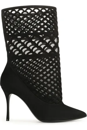Sergio Rossi Sr Mermaid 90mm perforated ankle boots