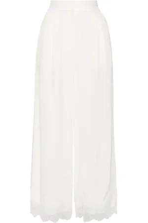 SHIATZY CHEN Lace embroidery straight trousers