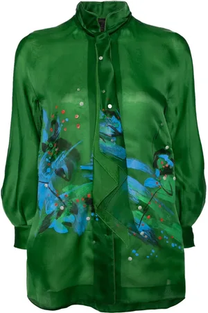 SHIATZY CHEN Libre collection standing collar shirt