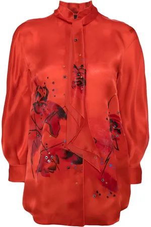 SHIATZY CHEN Libre collection standing collar shirt