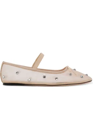 Loeffler Randall Crystal-embellished ballerina shoes