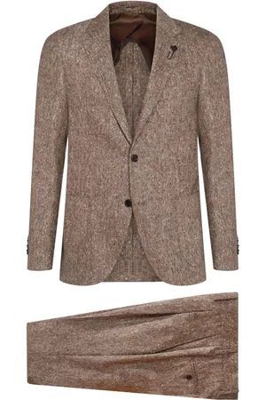 LARDINI Notched lapel two-piece suit